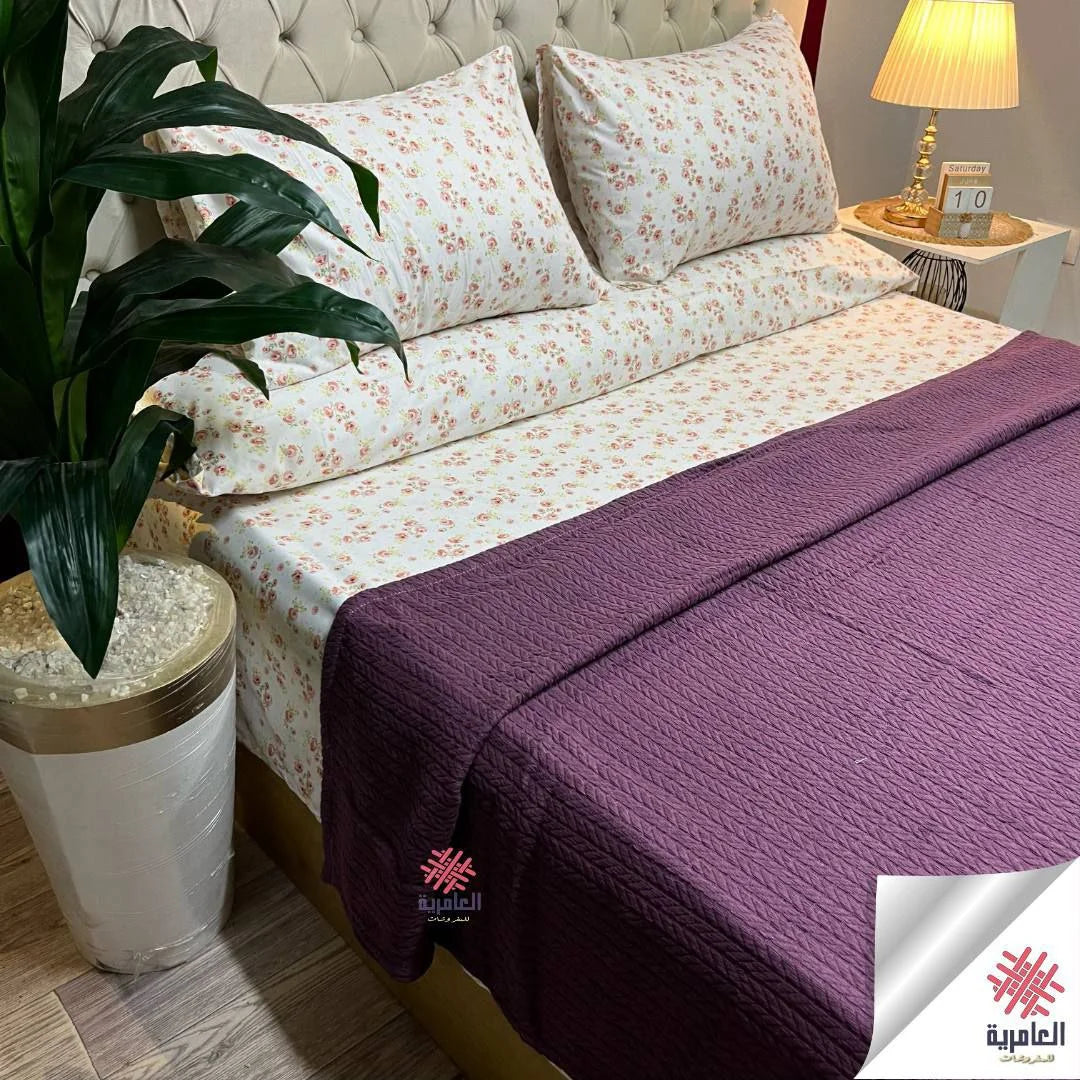 كوفرته + طقم سرير كبير 5492