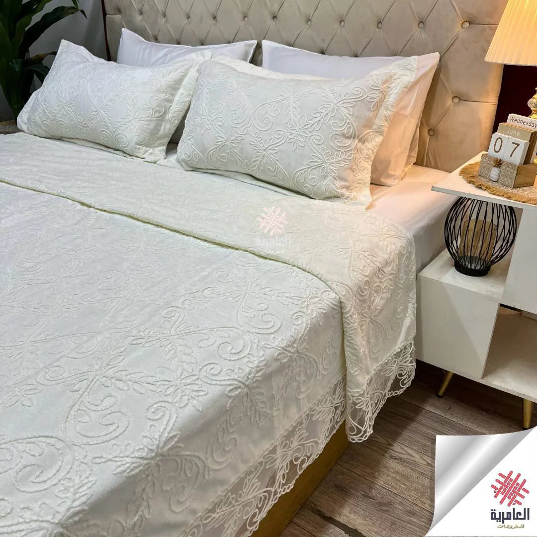 مفرش عروسه ريشة ٣ 5215