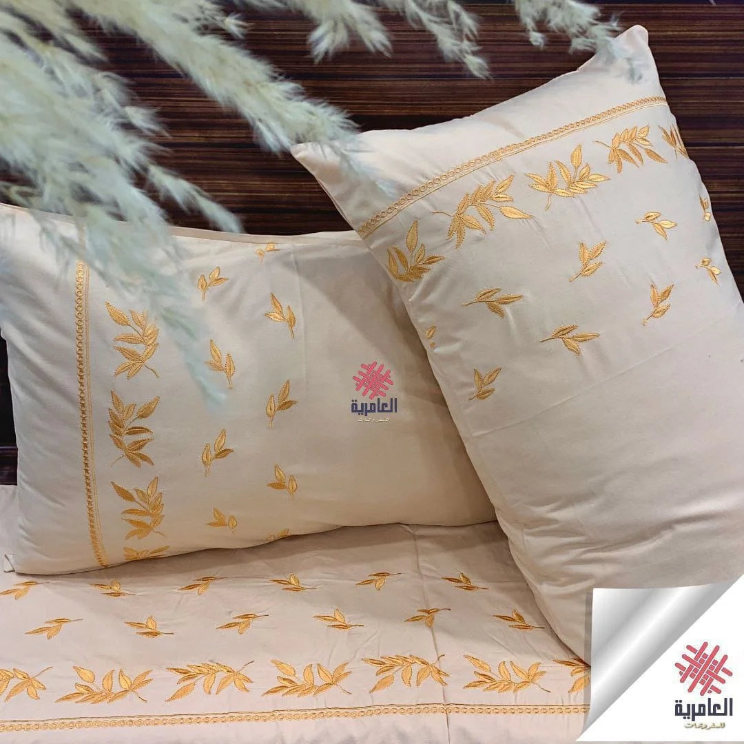 طقم ورق شجر مطرز 5133