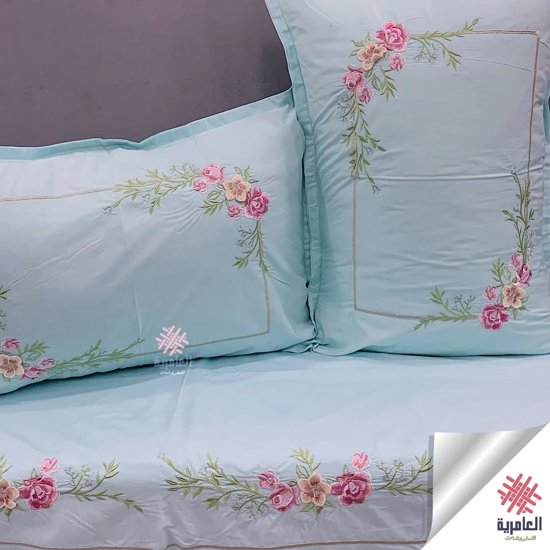 طقم وردة طائرة مطرز 5126