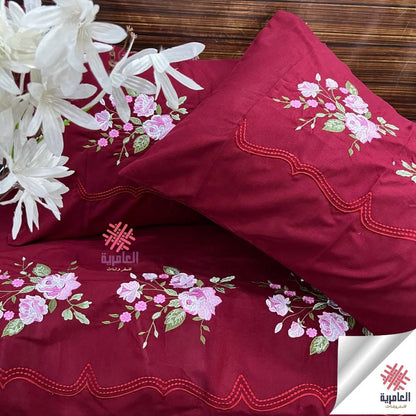 طقم ياسمينا السمينه صغير مطرز 5566