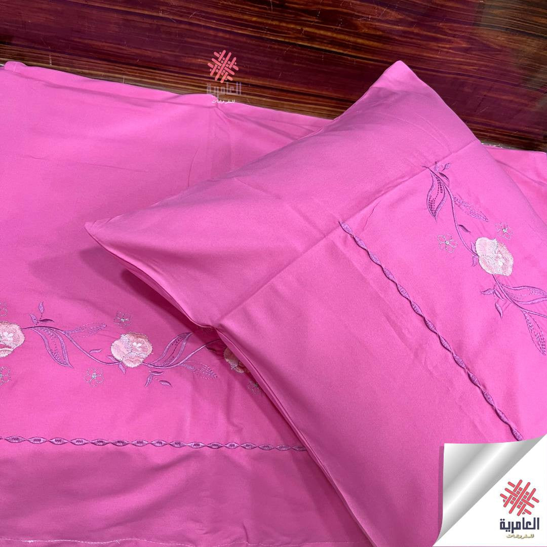 طقم ملاية مطرز زهرة 4قطع 5134