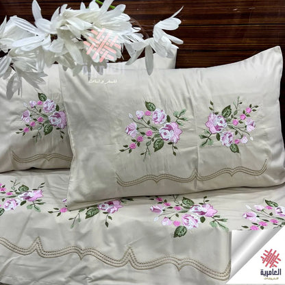 طقم ياسمينا السمينه صغير مطرز 5566