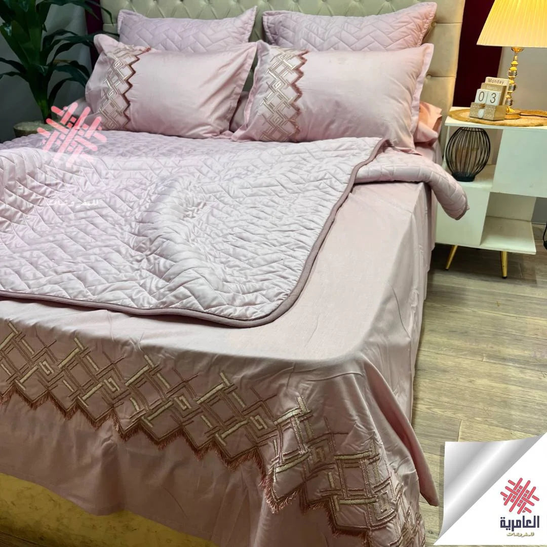 طقم ملاية مطرز +كوفرته كابتونيه 5313