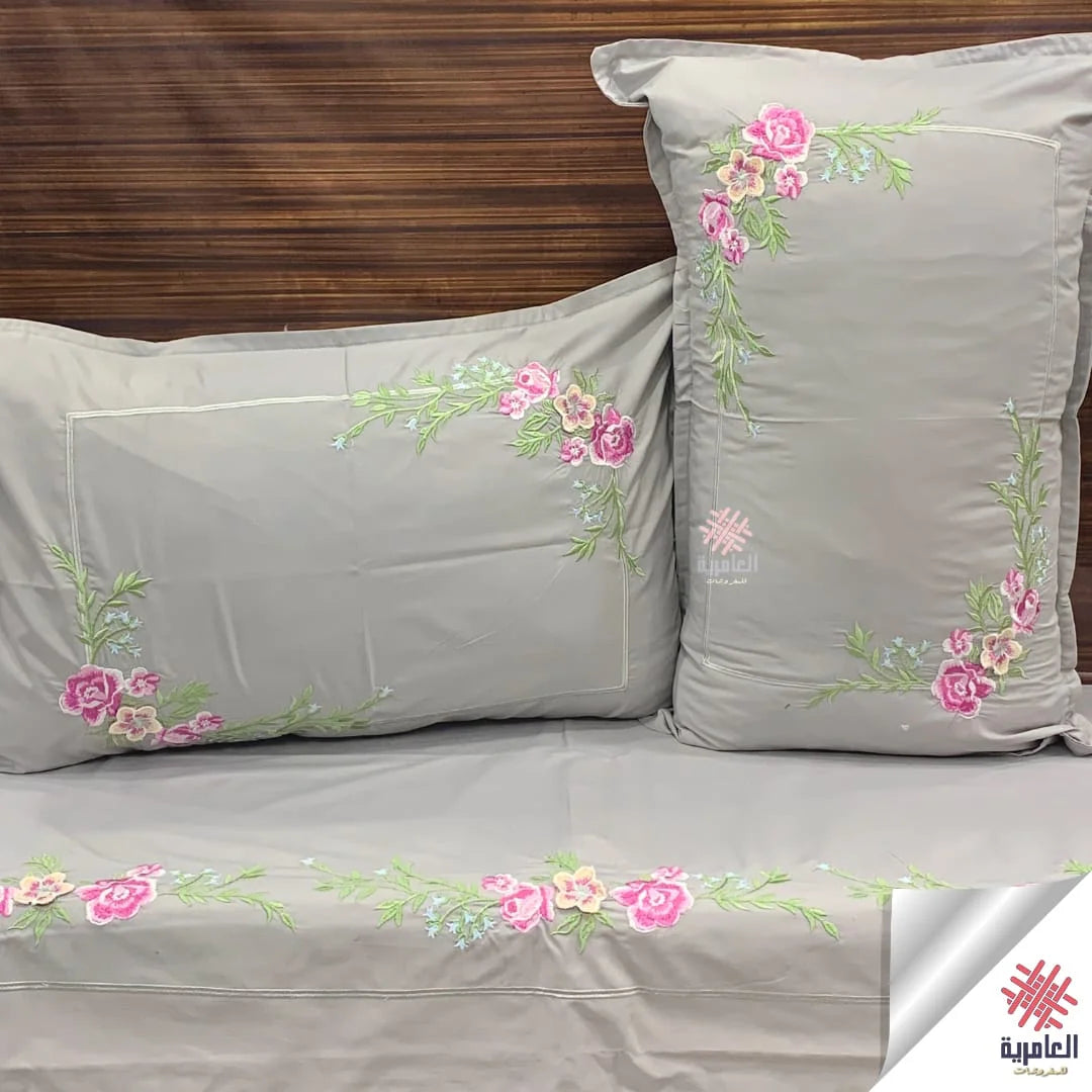طقم وردة طائرة مطرز 5126
