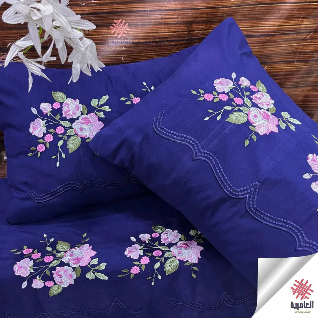 طقم ياسمينا السمينه صغير مطرز 5566