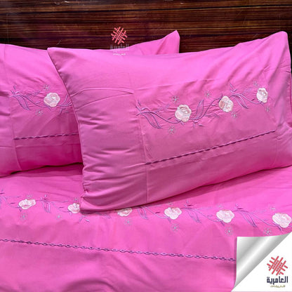 طقم ملاية مطرز زهرة 4قطع 5134