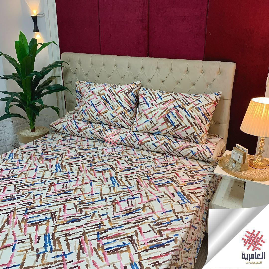 ملاية استك 170*200سم مشجر