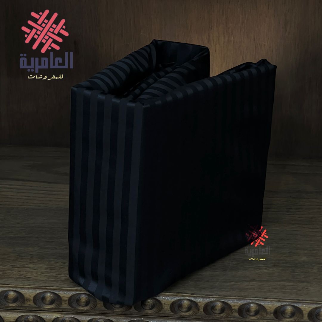 ملاية سترايب استك 160 / اسود